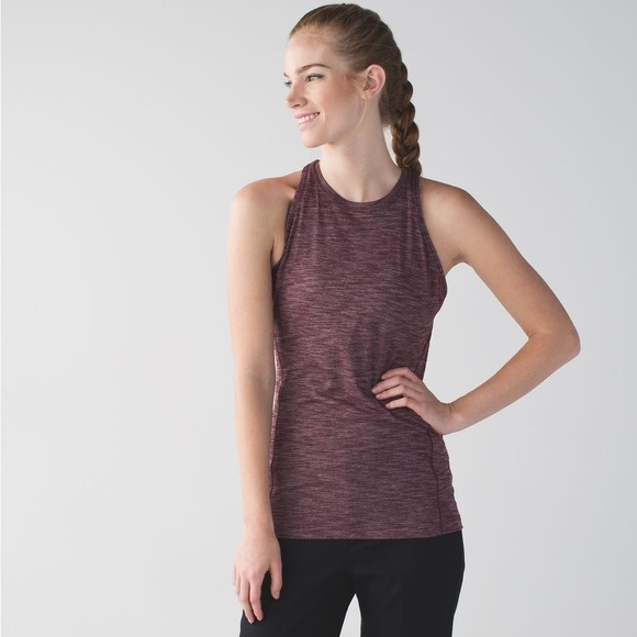 Lululemon &go Everywhere Tank Heathered Bordeaux Drama - Picture 3 of 8